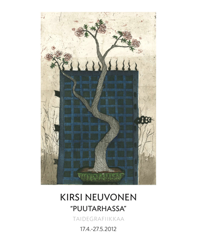 Puutarhassa - Kirsi Neuvosen taidegrafiikkaa